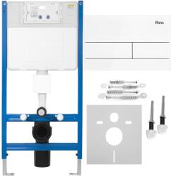  Falba építhető wc tartály K011A-Q T White Glass (54555)