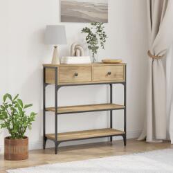 vidaXL Конзолна маса с чекмедже Дъб 72.5 x 25 x 75 см Инженерно дърво (863520)