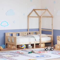 vidaXL tömör fenyőfa kanapéágy tetővel 80 x 200 cm (3282278)