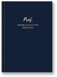TopTimer Tanári zsebkönyv TOPTIMER Prof PVC műbõrborító A/5 heti 145x205 mm Sötét kék 2025-2026 (26P100T-410) - tonerpiac