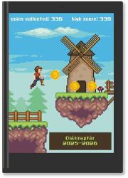 TOPTIMER Diák zsebkönyv TOPTIMER papírborító B/6 heti 120x170mm Táblagép 2025-2026 (26D100J-00I) - tonerpiac - 1 798 Ft