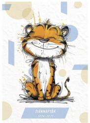 TOPTIMER Diák zsebkönyv TOPTIMER papírborító B/6 heti 120x170mm Tigris 2025-2026 (27D100J-00I) - tonerpiac