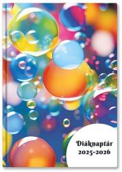 TopTimer Diák zsebkönyv TOPTIMER papírborító B/6 heti 120x170mm Gömbök 2025-2026 (26D100J-00E) - tonerpiac