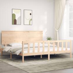 vidaXL tömör fenyőfa ágy matrac nélkül 200 x 200 cm (3193421)