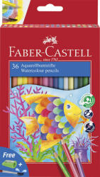 Faber-Castell Classic Colour Akvarell Színes Ceruza Készlet 36 Darab/Készlet Ecsettel Hal Mintás (ST114437)