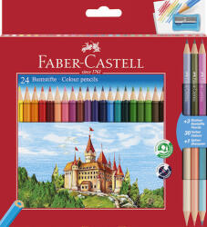 Faber-Castell Színes Ceruza Készlet 24 Darabos +3 db Bicolor Ceruza (KADX0078)
