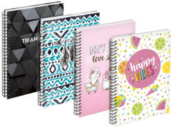 MFP Spirálfüzet A/6 80 Lapos Vonalas Vegyes Minták (MFP7500717)