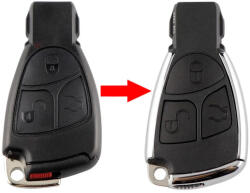  Mercedes 3 gombos kulcs átalakító (ME000044)