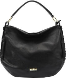 MiaMore 01-049 fekete női bőr válltáska, oldaltáska 38 x 31 x 15 cm (48098)