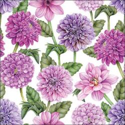 Ambiente Dahlias in bloom papírszalvéta 33x33cm, 20db-os