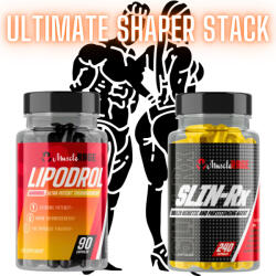 Muscle Rage ULTIMATE SHAPER STACK - Látványos Zsírégetés & Alakformálás - Lipodrol + Slin-Rx - Muscle Rage
