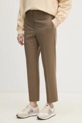 Tommy Hilfiger nadrág női, piros, magas derekú egyenes, WW0WW39723 - barna 40