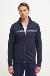 HUGO BOSS pamut melegítőfelső sötétkék, férfi, nyomott mintás, 50527453 - sötétkék M