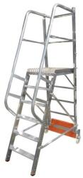 KRAUSE Сгъваема едностранна платформена стълба Krause Vario Compact, 6 стъпала, основа 820 мм (10833013) (10833013)