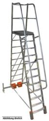 KRAUSE Сгъваема едностранна платформена стълба Krause, Vario Compact, 12 стъпала, основа 1440 м (10833174) (10833174)
