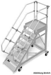 KRAUSE Мобилно алуминиево стълбище с платформа Krause, 1x8, наклон 60° (07828675) (07828675)
