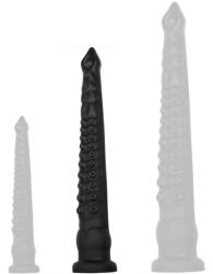 Deepleasure Oktoop M - prémium fekete dildo 43 cm hosszú - pajkospajtas