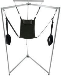 VIP Sling Pack Kit Sling - fekete téglalap alakú felfüggesztő hám szürke kerettel - pajkospajtas
