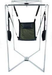 Mr Sling Pack Kit Sling Tissu Carré Kaki-Noir Armature Grise - Prémium Kétoldalas Anyagú Bőrönd Táska Gránit Színben - pajkospajtas