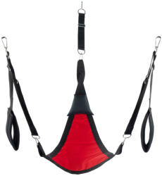 Mr Sling Triangle Fabric Sling - teljes szett, vörös intim kiegészítő - pajkospajtas