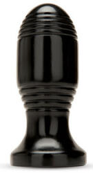 Prowler RED Ribbed Plug - bordázott anális vibrátor, 10, 5 x 5 cm, fekete - pajkospajtas