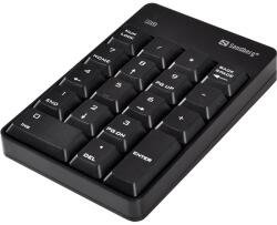SANDBERG Billentyűzet Vezeték Nélküli Wireless Numeric Keypad 2 (numerikus billentyűzet; fekete) (630-05) (630-05)