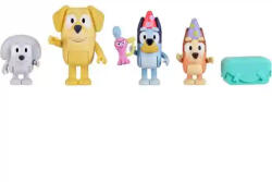 Moose Bluey - Bluey, Bingo, Mázli apukája és Lila figurák csomagozás játékszett (BLU17558) - morzsajatekbolt
