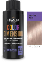 Luxoya COLOR DIMENSION - Ápoló és ragyogást fokozó hajszínező 10.21/10VA - 60 ml