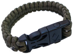 Origin Outdoors Оригинал на открито Гривна Paracord гривна за оцеляване със сигнална свирка и огнеупорна стомана (179500)