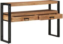 vidaXL Конзолна маса Кафяво 120 x 33 x 75 см Солидно акациево дърво (4102740)