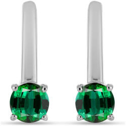  Ezüst Fülbevaló Zöld Turmalinnal, Y58326