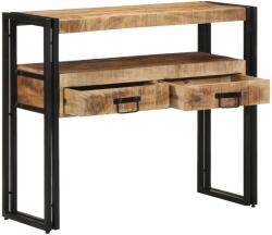 vidaXL Конзолна маса Кафяво 90 x 33 x 75 см Солидно мангово дърво (4102742)