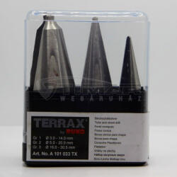 Terrax A101033TX Kúpos lemezfúró HSS 3 db-os (A101033TX)