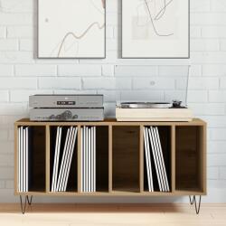 vidaXL Шкаф за грамофонни плочи Старо дърво 100 x 38 x 48 см (862902)