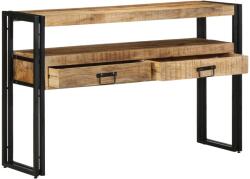 vidaXL Конзолна маса Кафяво 120 x 33 x 75 см Солидно мангово дърво (4102739)