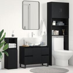vidaXL Шкаф за баня Черния дъб 80 x 33 x 60 см Инженерна дървесина (862895)