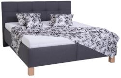 POHODA Kárpitozott ágy matraccal és tárolóhellyel MARIA 180x200 cm szürke PO0001 (PO0001)