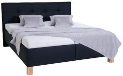 POHODA Kárpitozott tárolós ágy MARIA 180x200 cm, matrac nélkül, antracit 8590828931584 (PO0007)