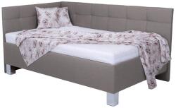 POHODA Kárpitozott ágy tárolóhellyel matrac nélkül MARIA PETITE 120x200 cm taupe PO0056 (PO0056)