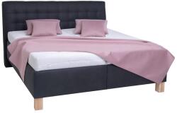 POHODA Kárpitozott ágy tárolóhellyel matrac nélkül VIOLET 160x200 cm antracit PO0032 (PO0032)