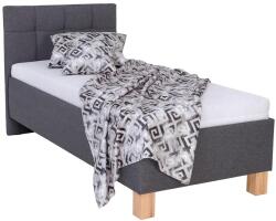 POHODA Kárpitozott ágy tárolóhellyel matrac nélkül MARIA ONE 90x200 cm szürke PO0061 (PO0061)