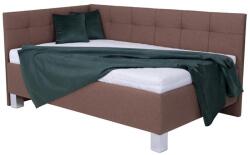 POHODA Kárpitozott ágy matraccal és beépített tárolóval MARIA PETITE 120x200 cm barna 8590828933304 (PO0050)