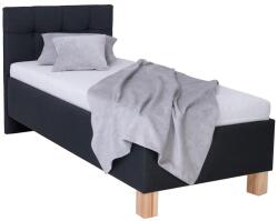 POHODA Kárpitozott ágy MARIA ONE 90x200 cm, tárolóval, matrac nélkül, antracit 8590828933762 (PO0063)