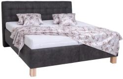 POHODA VIOLET kárpitozott ágy matraccal és tárolóval, 160x200 cm, sötétszürke 8590828932307 (PO0025)