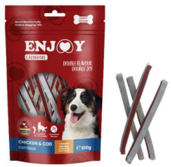 Enjoy Recompense pentru caini Enjoy Carnivore Chicken Combo cu pui si cod 100 gr