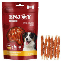 Enjoy Recompense pentru caini Enjoy Carnivore Rawhide Chews cu pui 100 gr