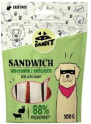 Mr. Bandit Recompense pentru caini Mr. Bandit SANDWICH, vita si iepure, 500 g