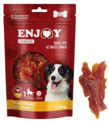 Enjoy Recompense pentru caini Enjoy Carnivore Real Chicken Jerky Treats cu pui 100 gr