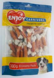 Enjoy Recompense pentru caini oase cu calciu si pui Enjoy Carnivore 300 g