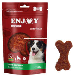 Enjoy Recompense pentru caini Enjoy Carnivore Lamb Chompin Oase cu ore si miel 100 gr